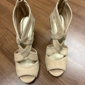 SEXY Suede Tan ankle boots Elegant Design